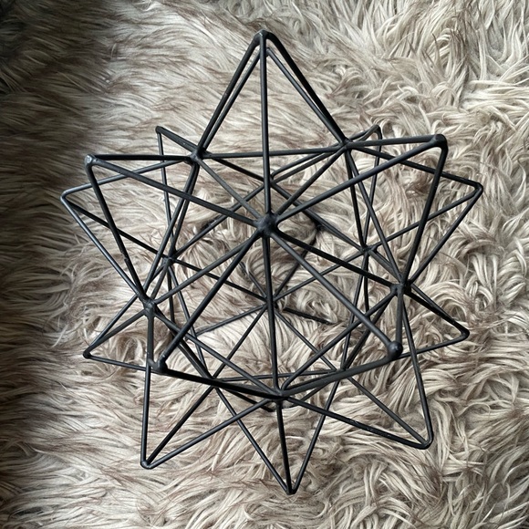 Black Wireframe Star Decor - Picture 3 of 5